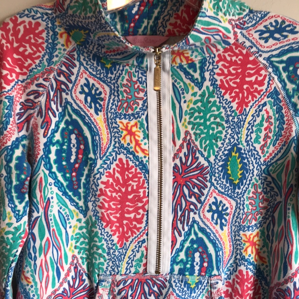 Lilly Pulitzer Half Zip! Size Small - image 2